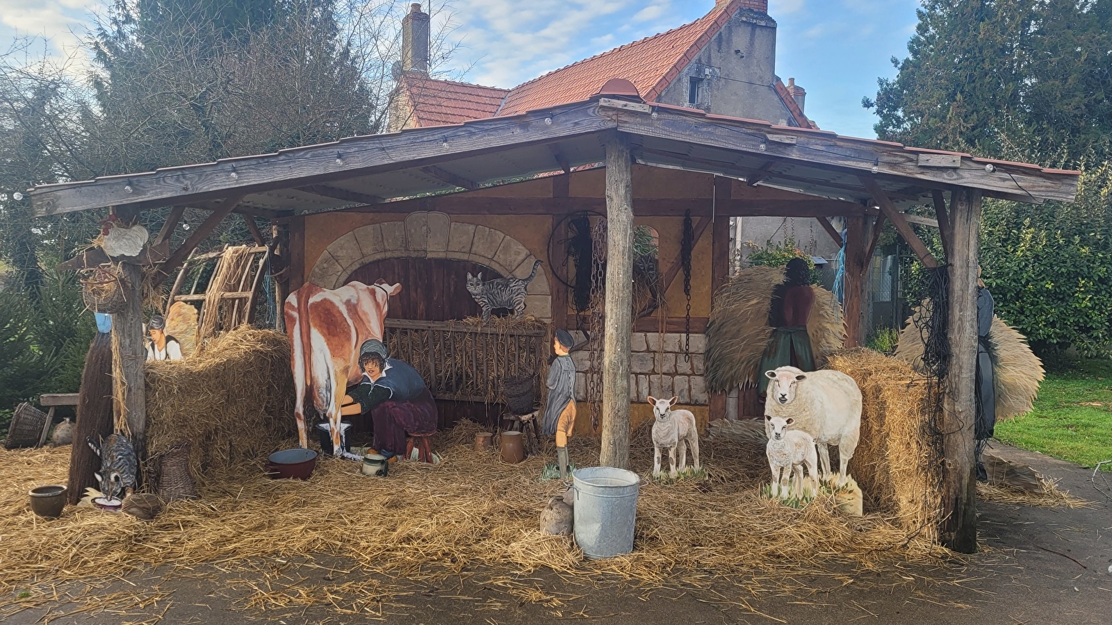 Scénographie des animaux de la ferme