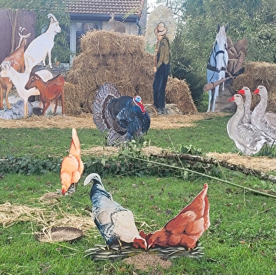 Scénographie des animaux de la ferme